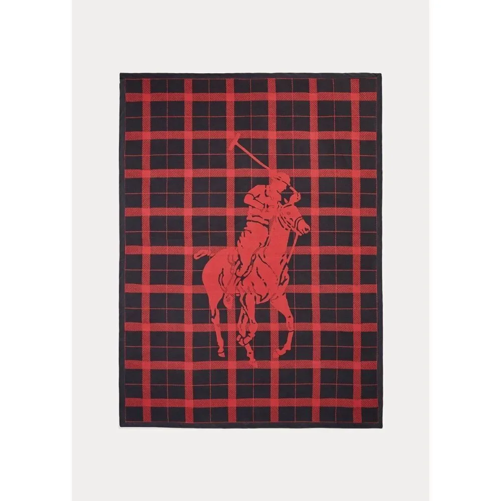 New Polo Ralph Lauren Home Oakwood Throw Red Plaid 50 X 70 Rtl $215